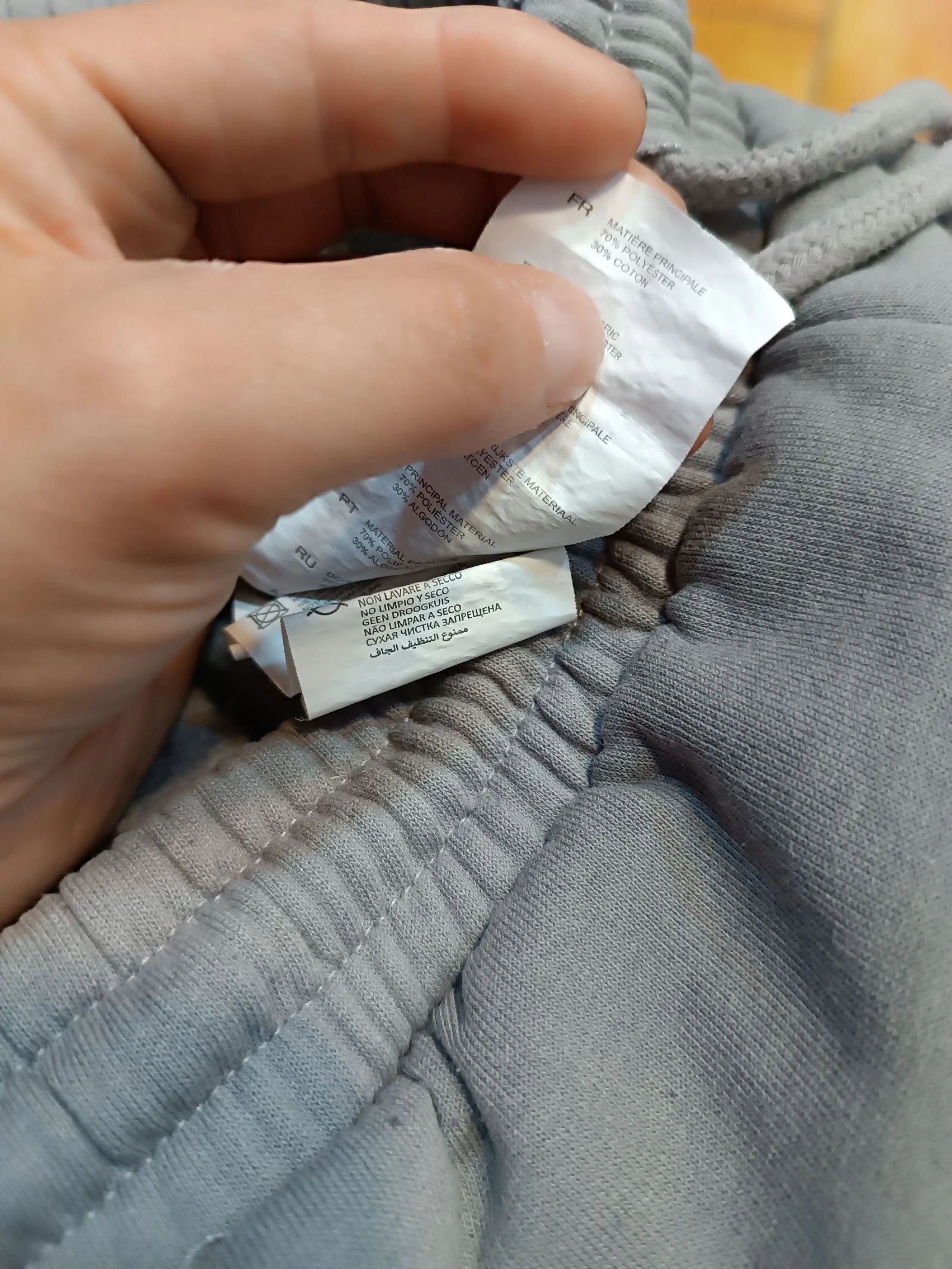 Pantalón jogger cargo gris - talla XS – photo 6